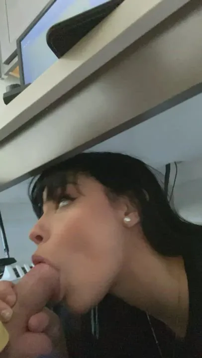 Blowjob Blue Eyes Brunette Sucking feat. @jannahho