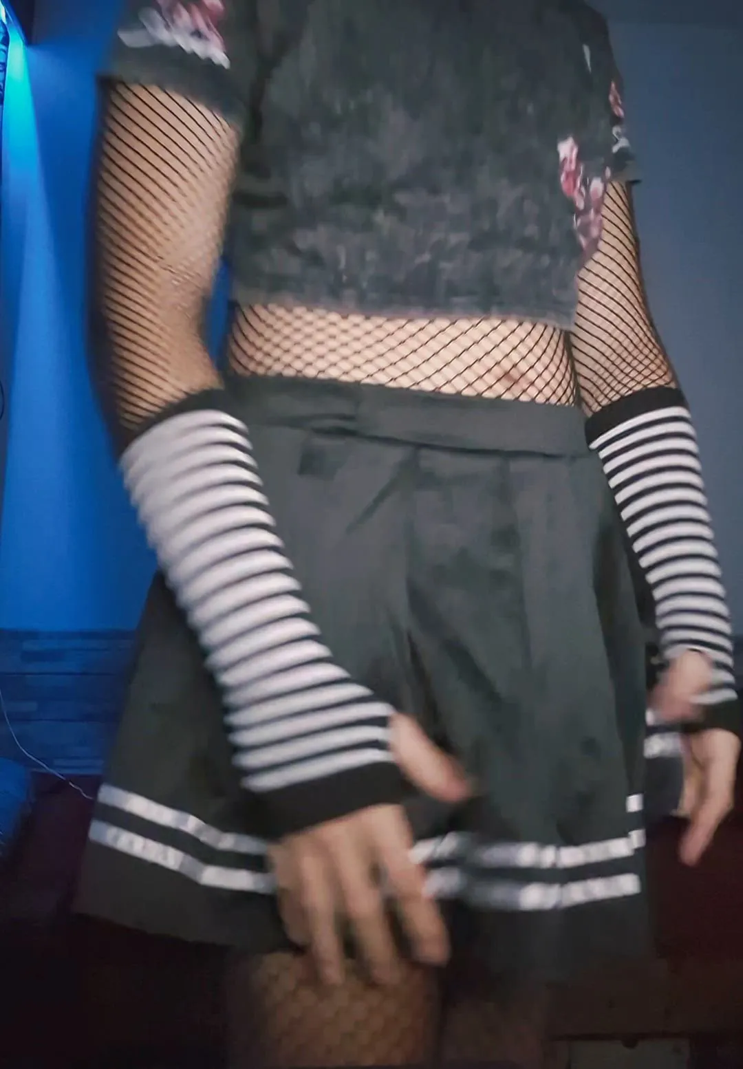 Chastity Femboy Fishnet feat. @local_femboy3334