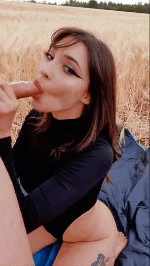 Big Dick Blowjob Cum In Mouth Outdoor feat. @averymia