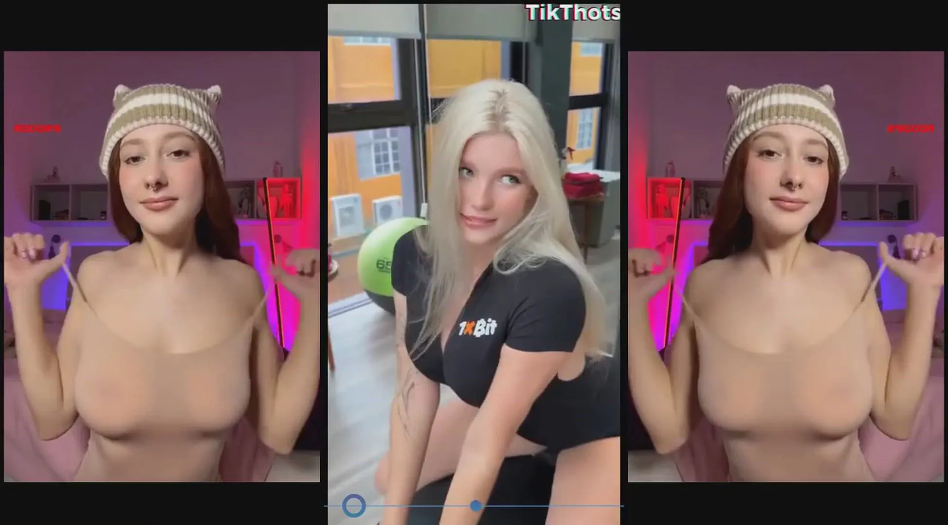Thick Tiktok R Gooned R Splitscreenedits feat. @sissyloops